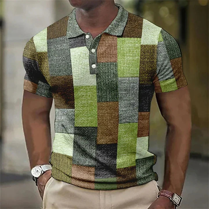 Thierry™ - Checked Polo Shirt With Short Sleeves
