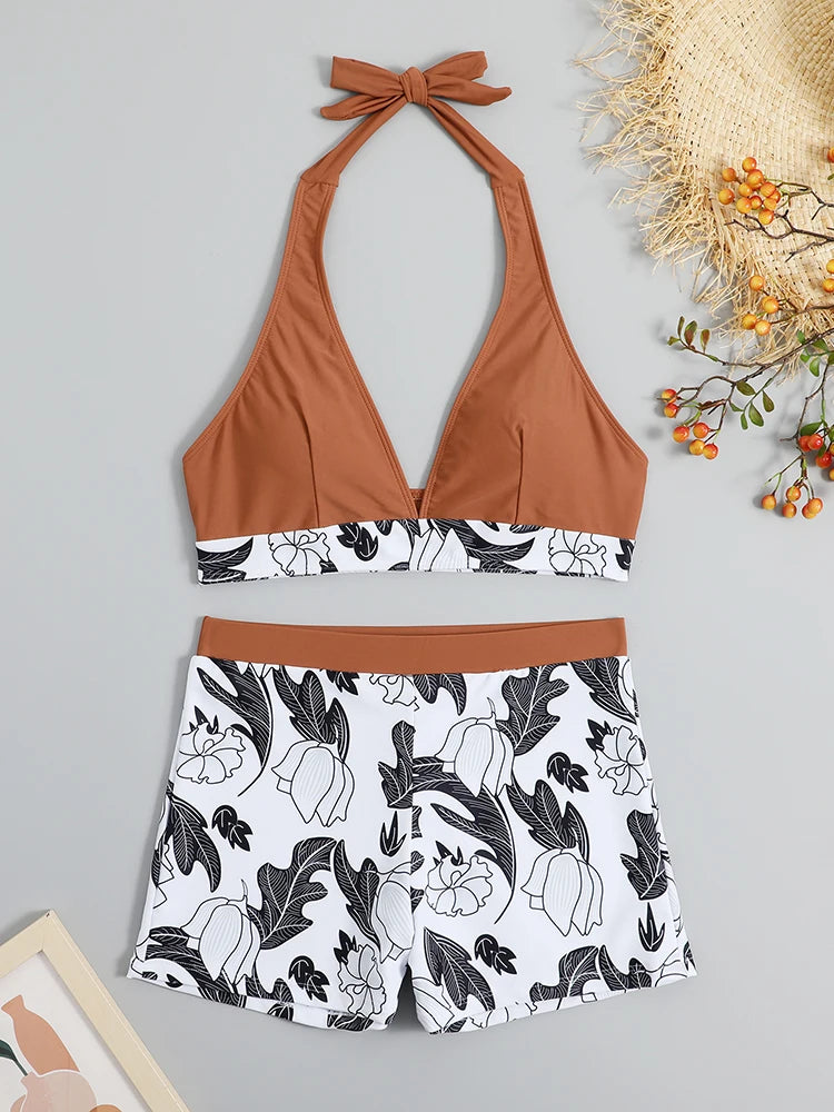 Zoey™ - High Waist Halter Bikini Set for Women