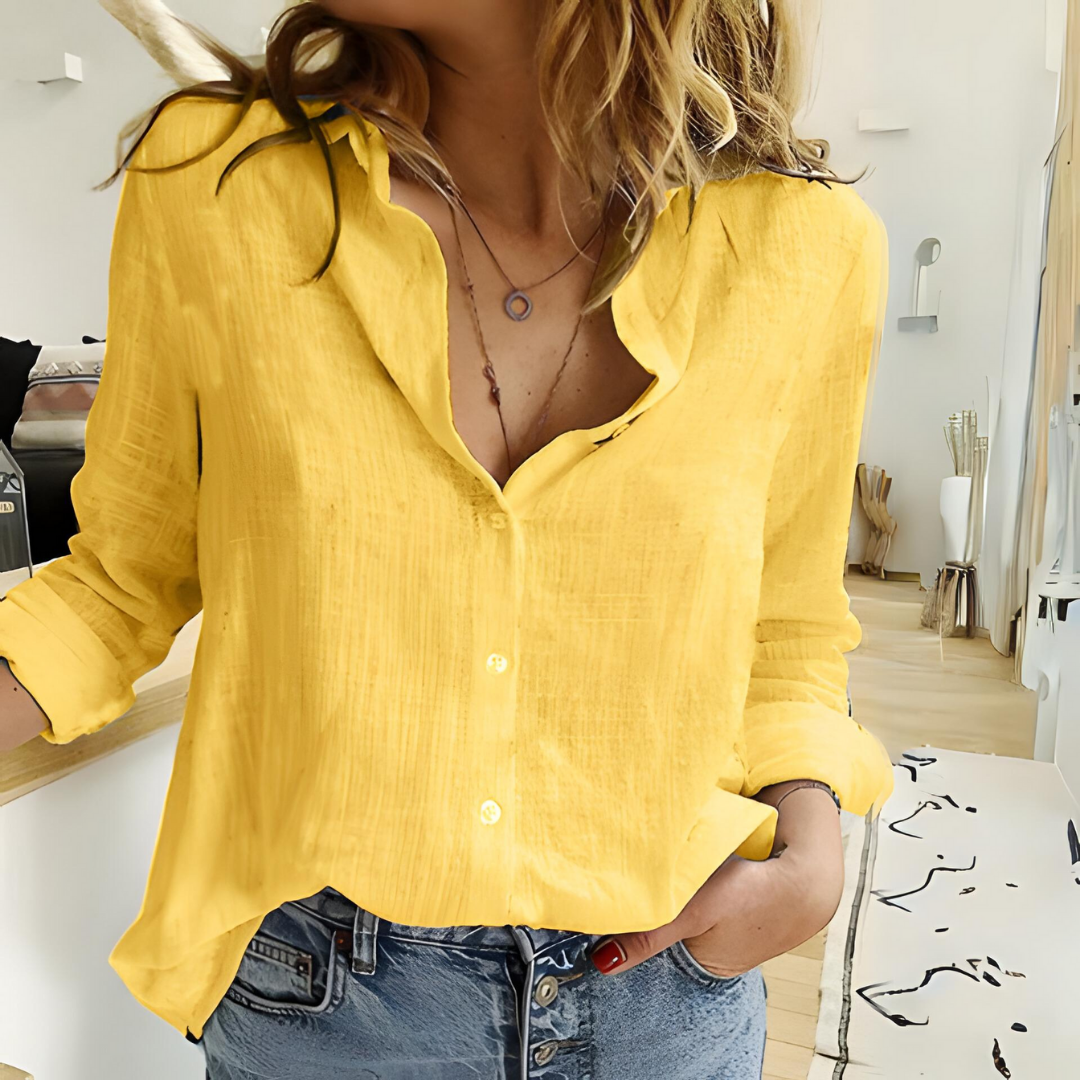 Maeve™ - Casual Dames Linnen Blouse