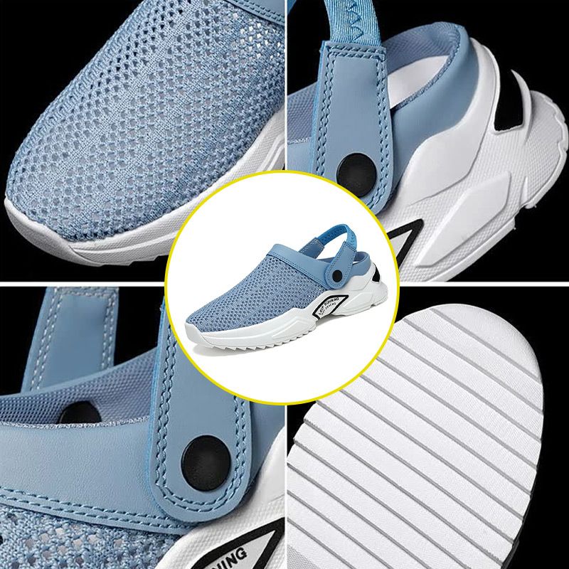 Finn™ -  Men's orthopedic summer sandals with cutouts