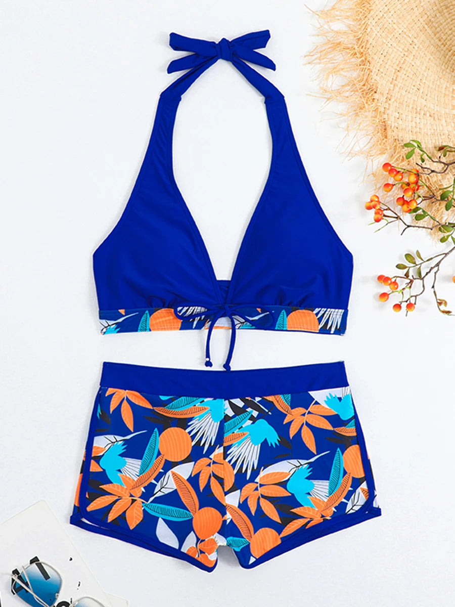 Zoey™ - High Waist Halter Bikini Set for Women