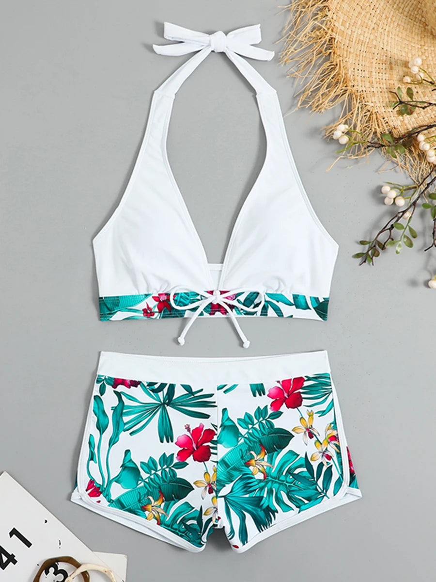 Zoey™ - High Waist Halter Bikini Set for Women