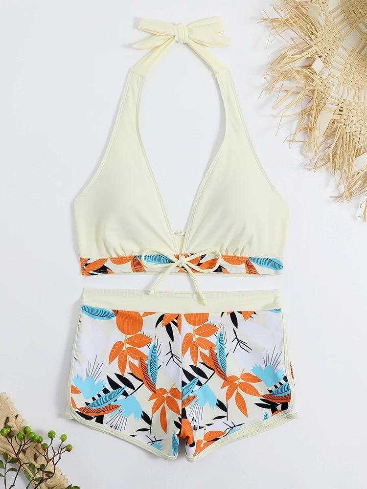 Zoey™ - High Waist Halter Bikini Set for Women