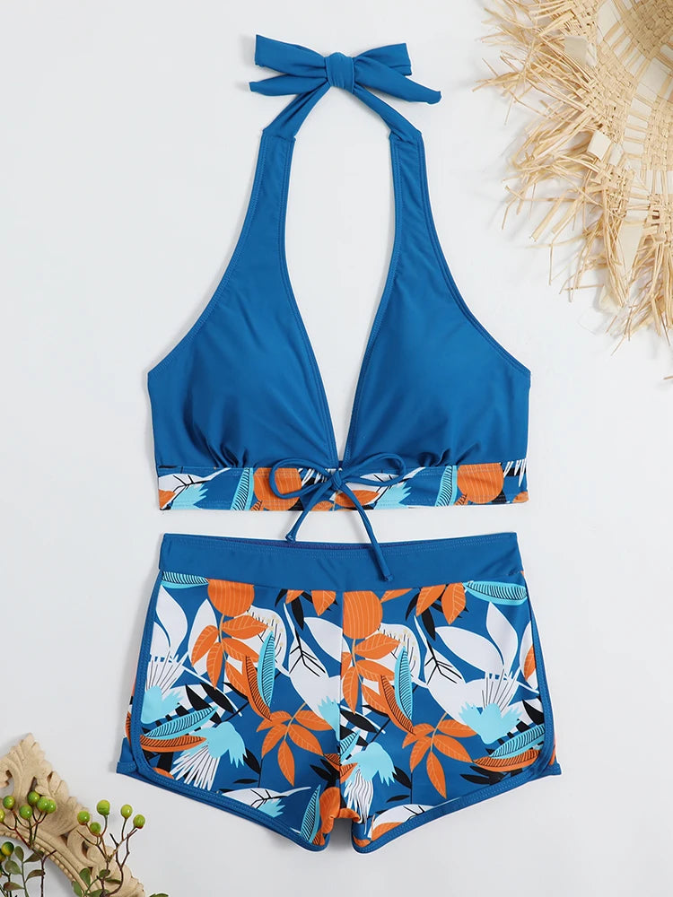 Zoey™ - High Waist Halter Bikini Set for Women