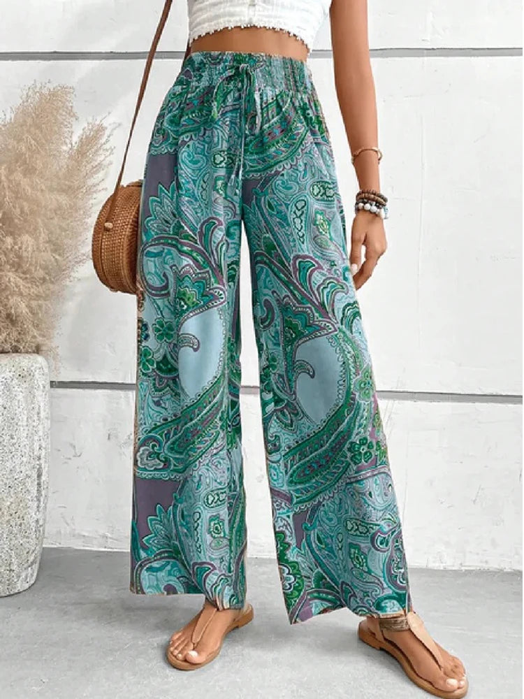 Ruby™ - Ethnic High-Waist Beach Pants