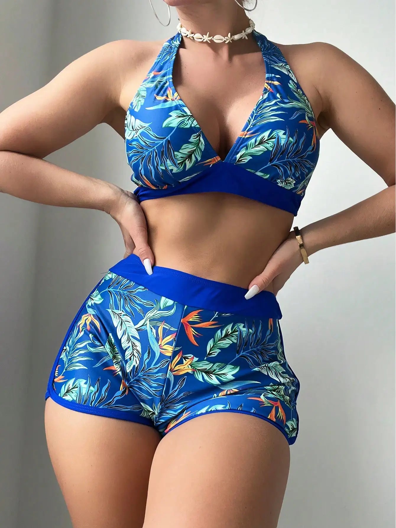Zoey™ - High Waist Halter Bikini Set for Women
