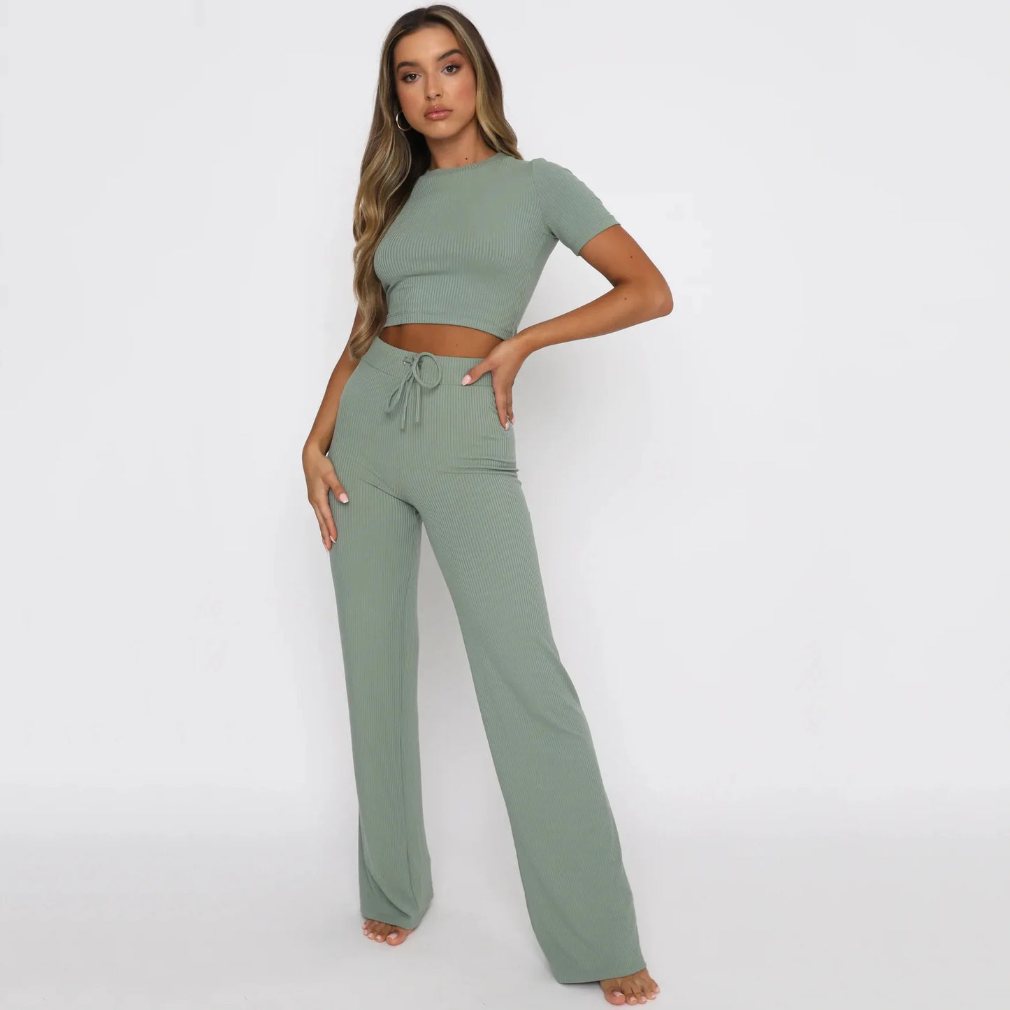 Natalie™ - Slim Fit Trousers Set