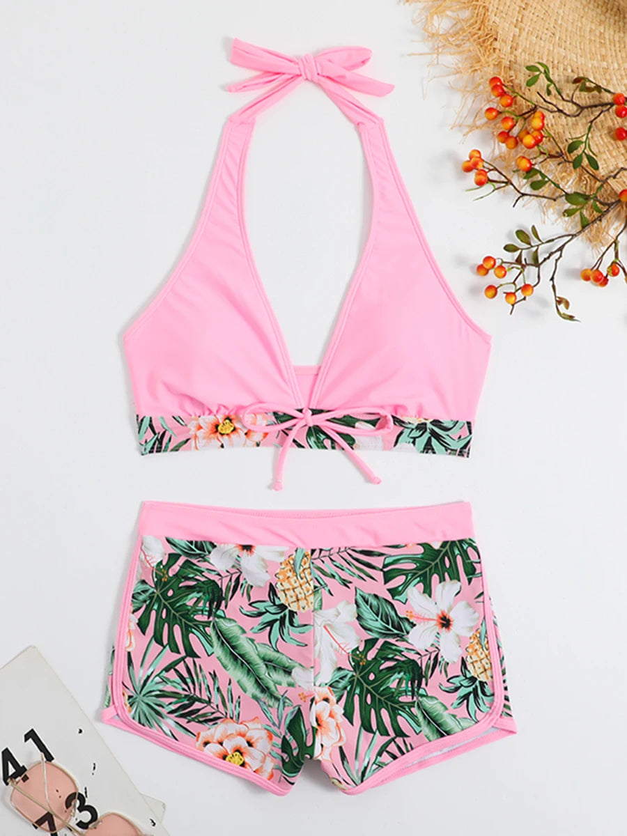 Zoey™ - High Waist Halter Bikini Set for Women