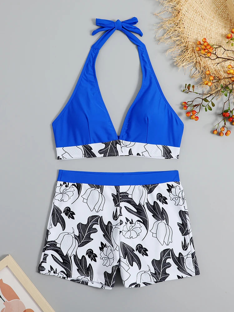 Zoey™ - High Waist Halter Bikini Set for Women