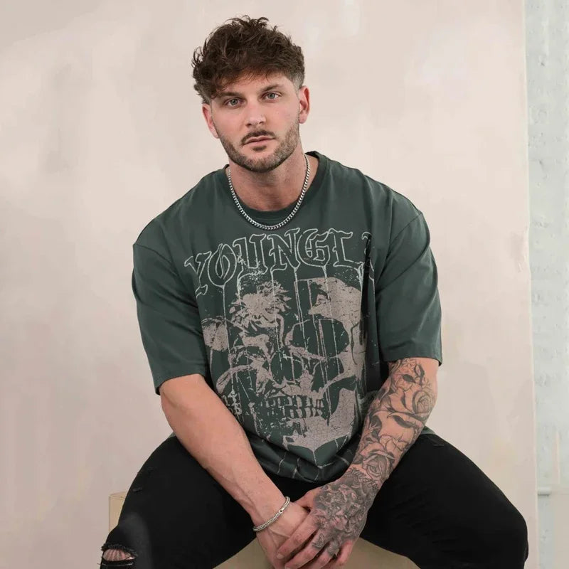 Elias™ - Round Neck T-Shirt with Back Print