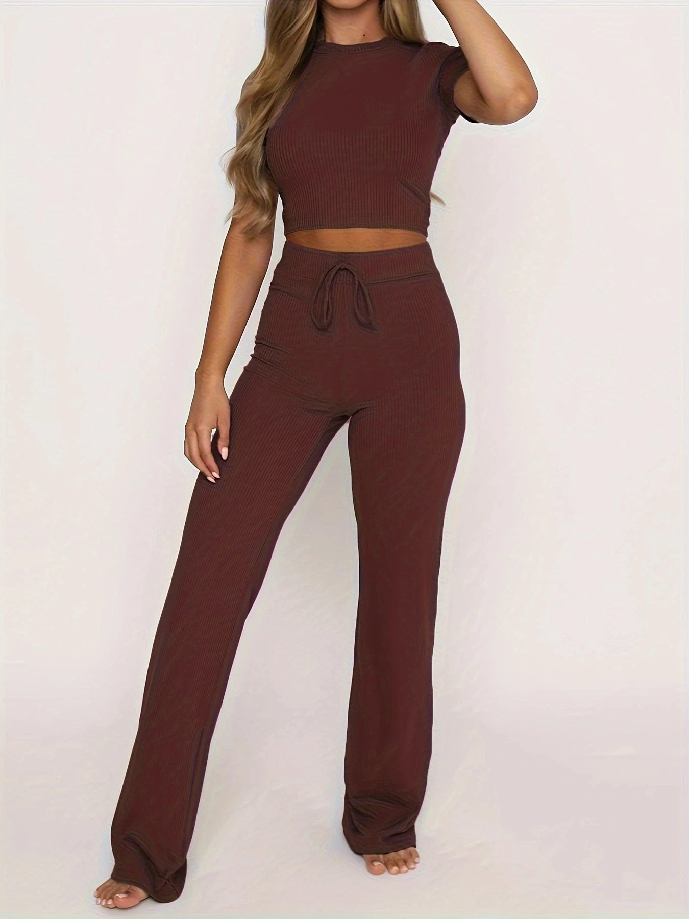 Natalie™ - Slim Fit Trousers Set
