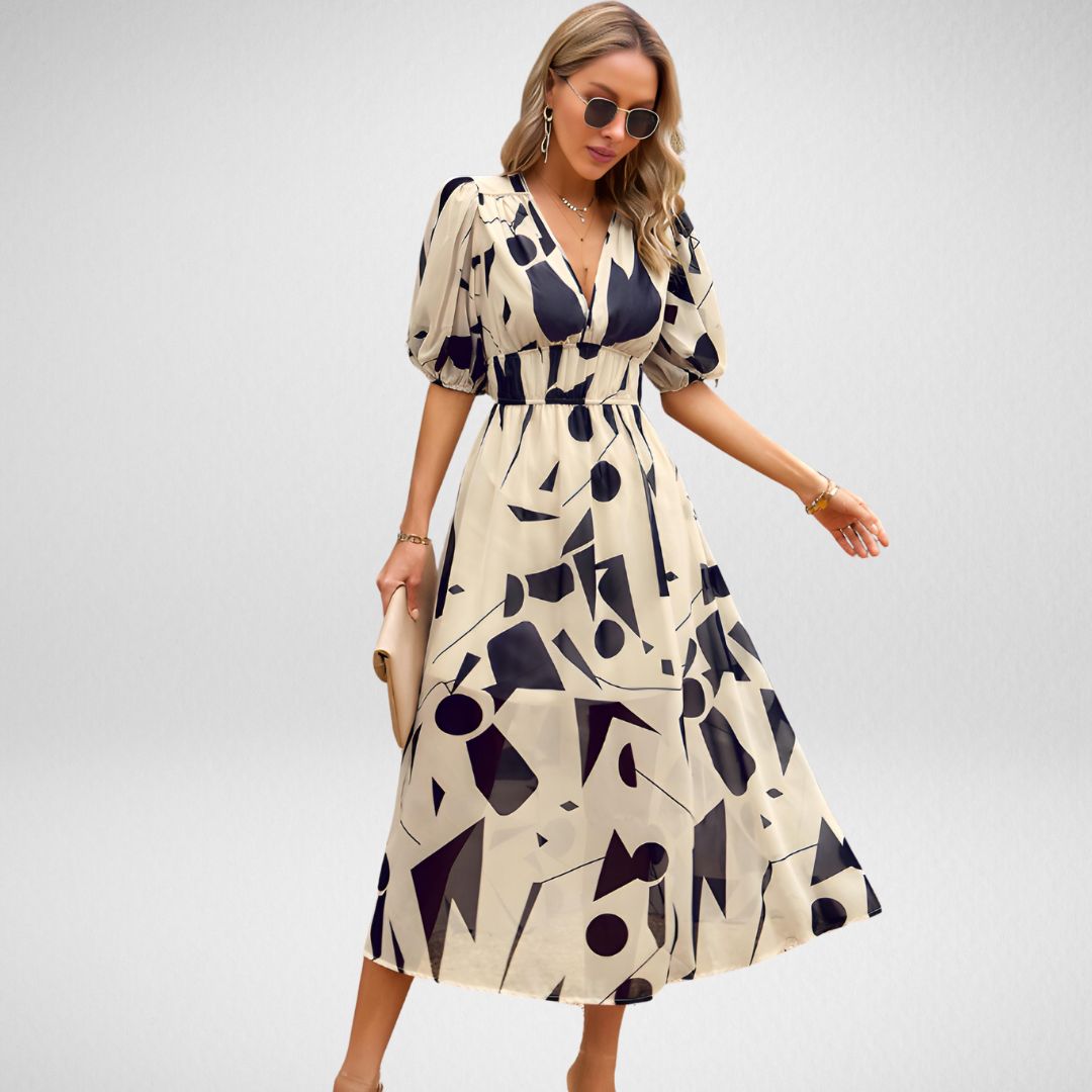 Kim™ -  Fashionable V-Neck Summer Dress
