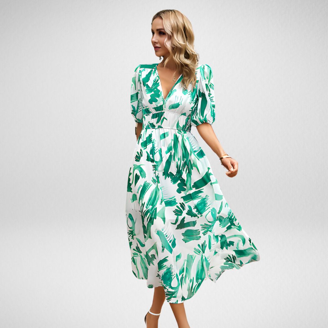 Kim™ -  Fashionable V-Neck Summer Dress