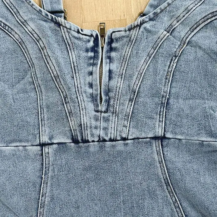 Lydia™ - Jean Dress with Adjustable Straps