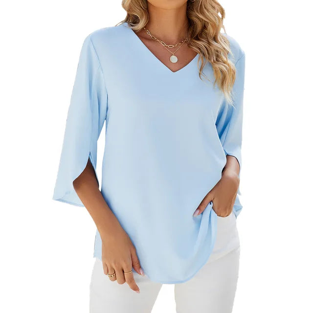 Sharon™ - V-Neck Blouse