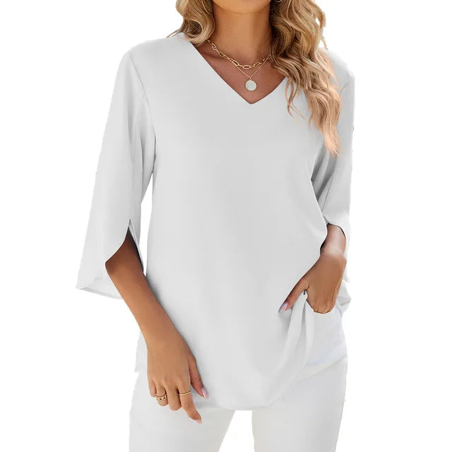 Sharon™ - V-Neck Blouse