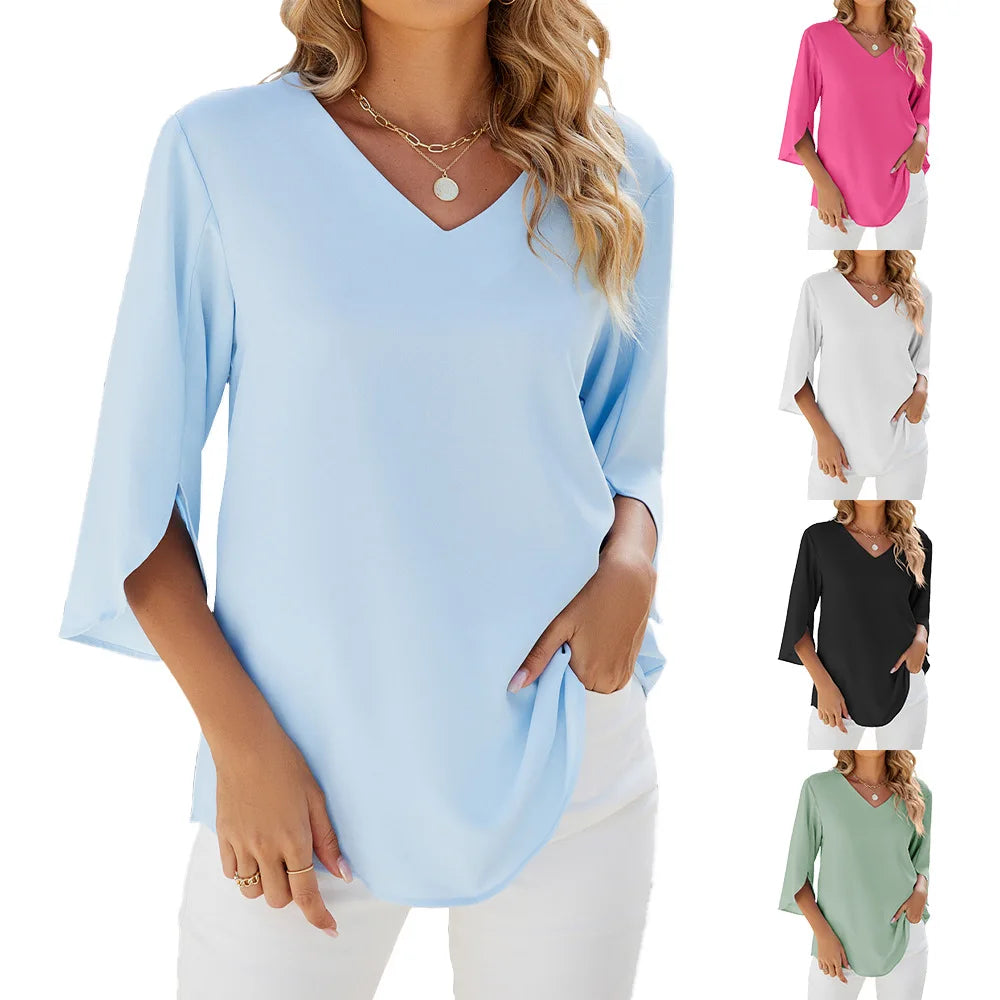 Sharon™ - V-Neck Blouse
