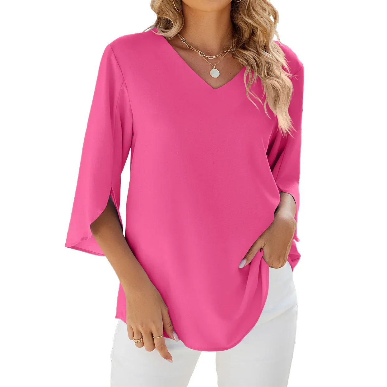 Sharon™ - V-Neck Blouse
