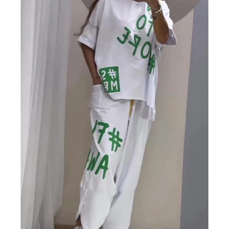 Audrey™ - Two-Piece T-Shirt And Trousers For Casual Women